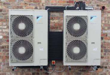 image of outdoor heat pump units