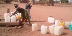 plastic bottles in use in the gambia