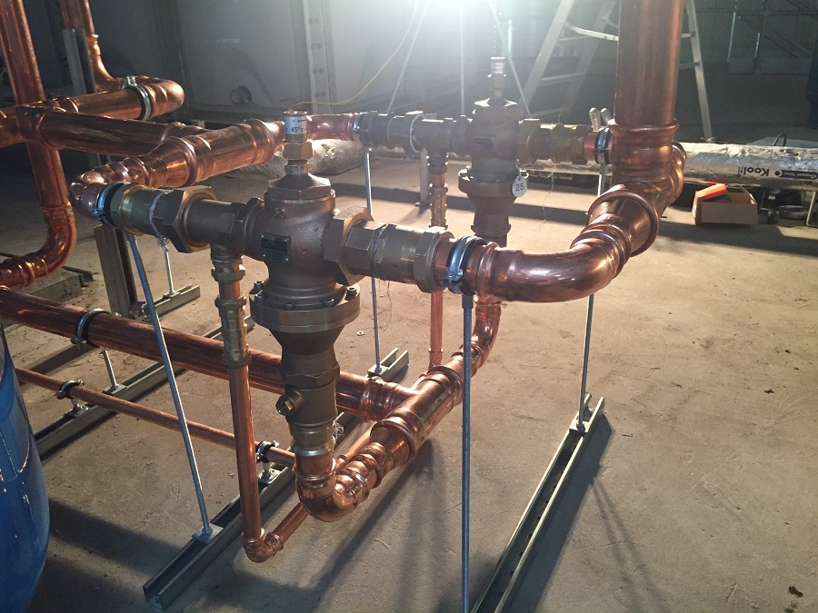 commercial pipework installation